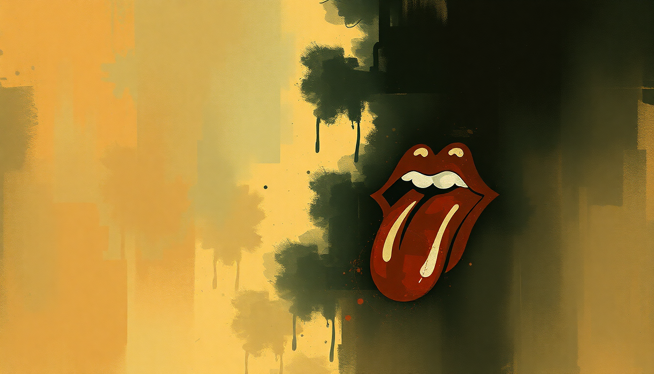 Fan-driven abstract illustration evoking the emotional arc of 19th Nervous Breakdown by The Rolling Stones