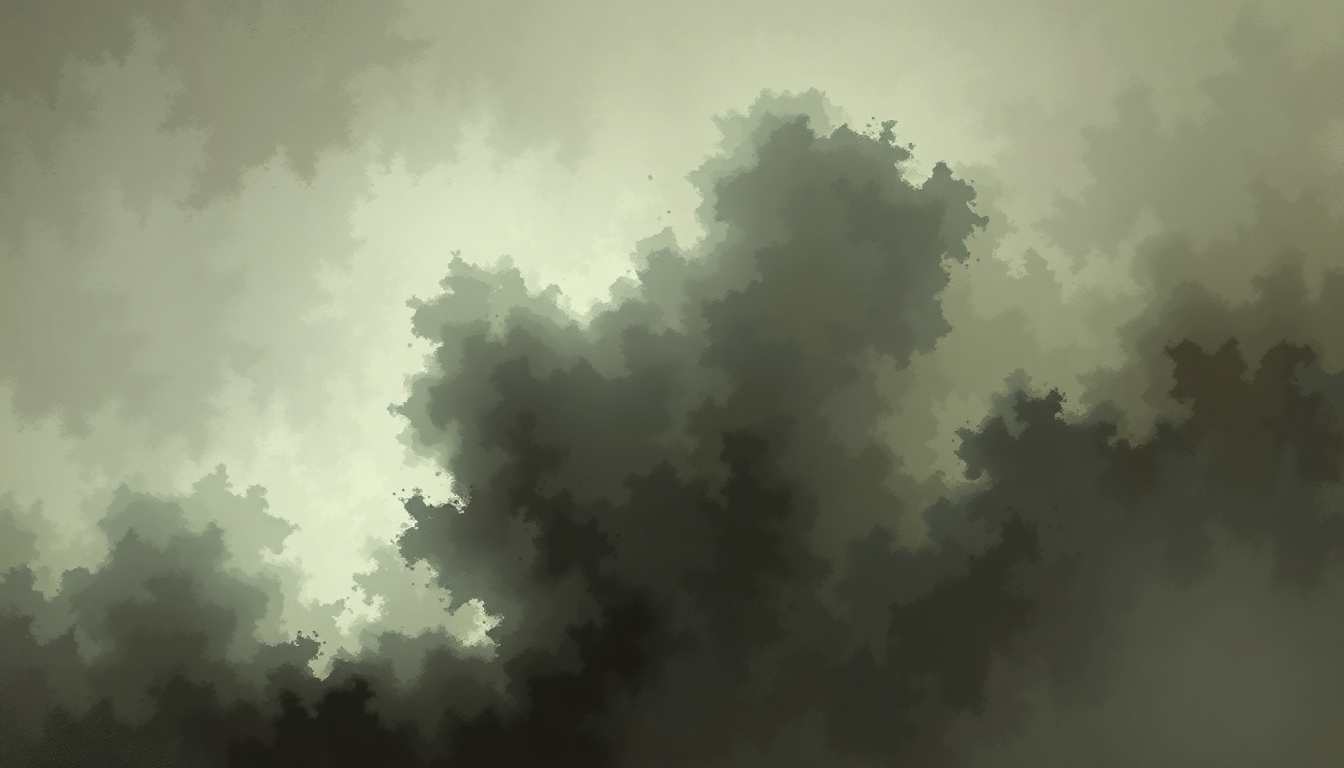 Fan-driven abstract illustration evoking the emotional arc of 2 Plus 2 Equals 5 by Radiohead