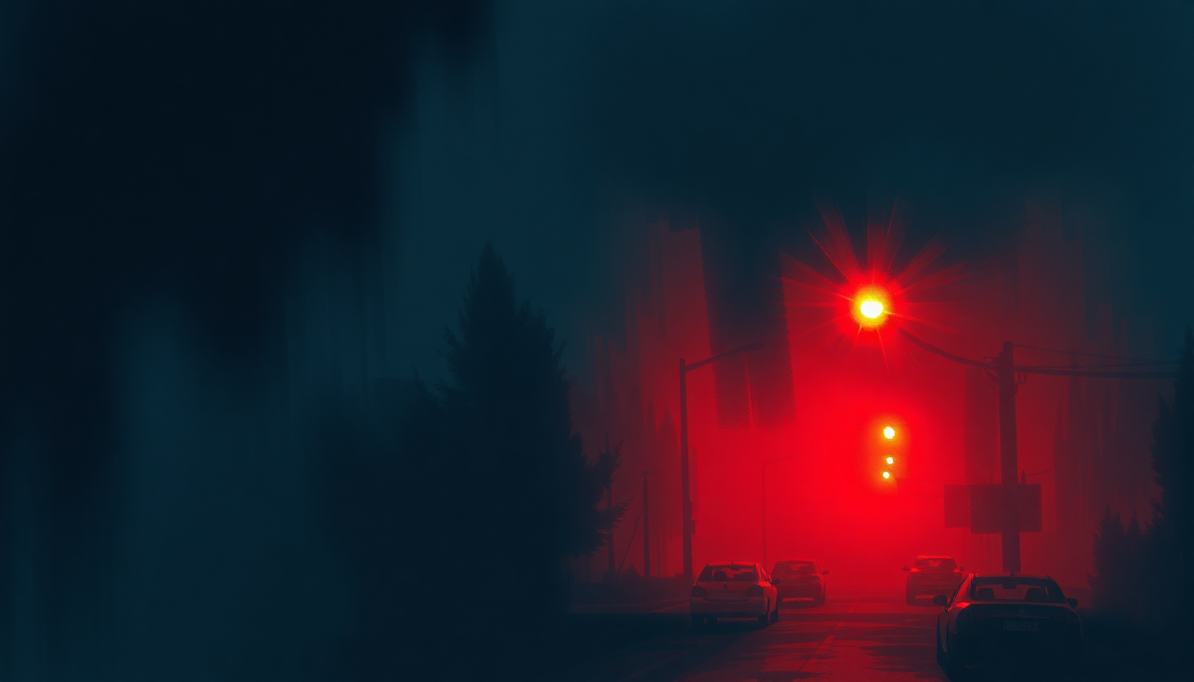Fan-driven abstract illustration evoking the emotional arc of 2 Way Street by Slick Rick