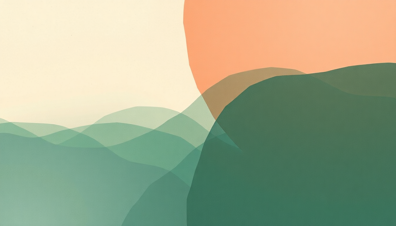 Fan-driven abstract illustration evoking the emotional arc of 22 (OVER S∞∞N) by Bon Iver