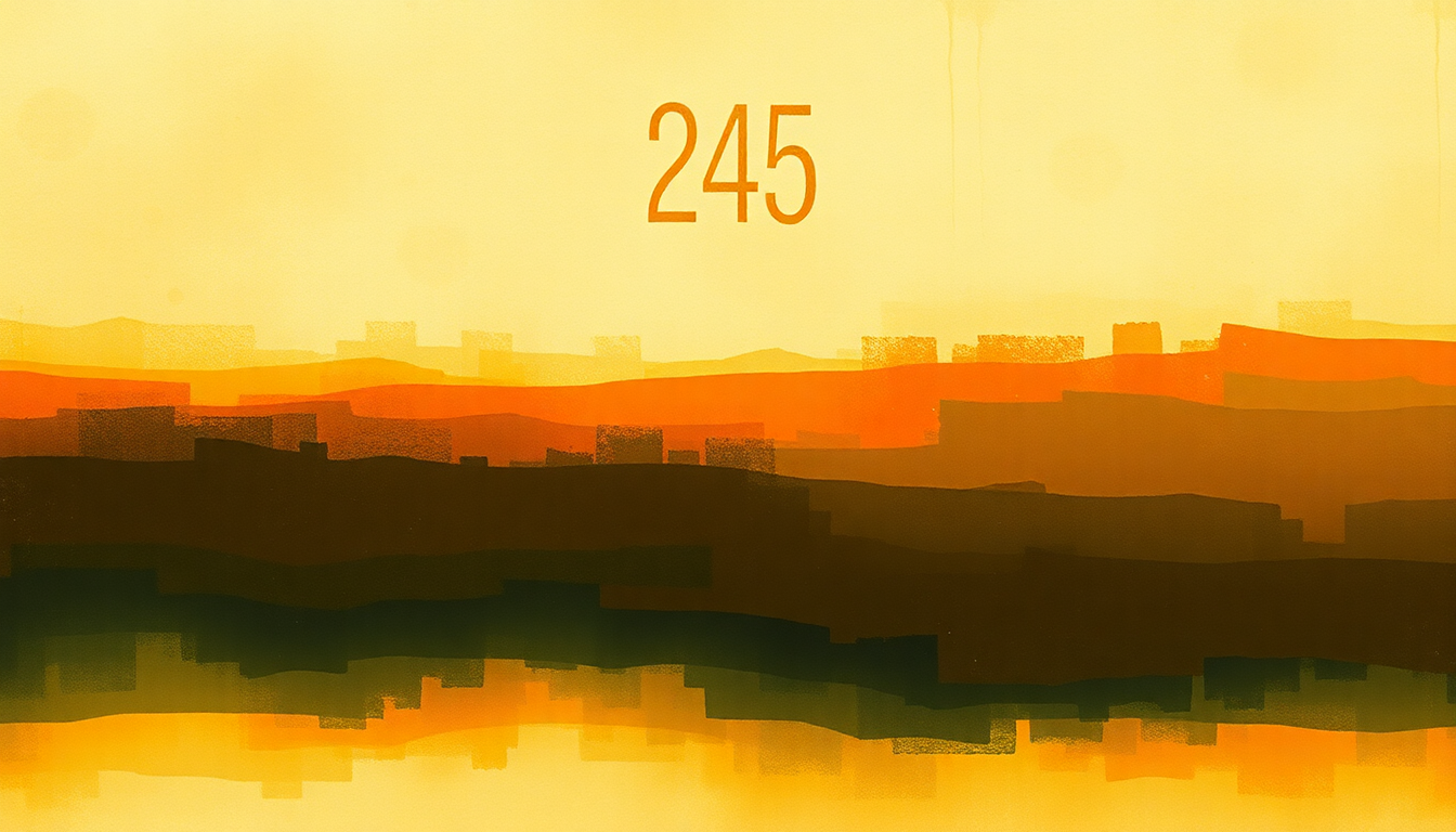 Fan-driven abstract illustration evoking the emotional arc of 245 by Eric Dolphy