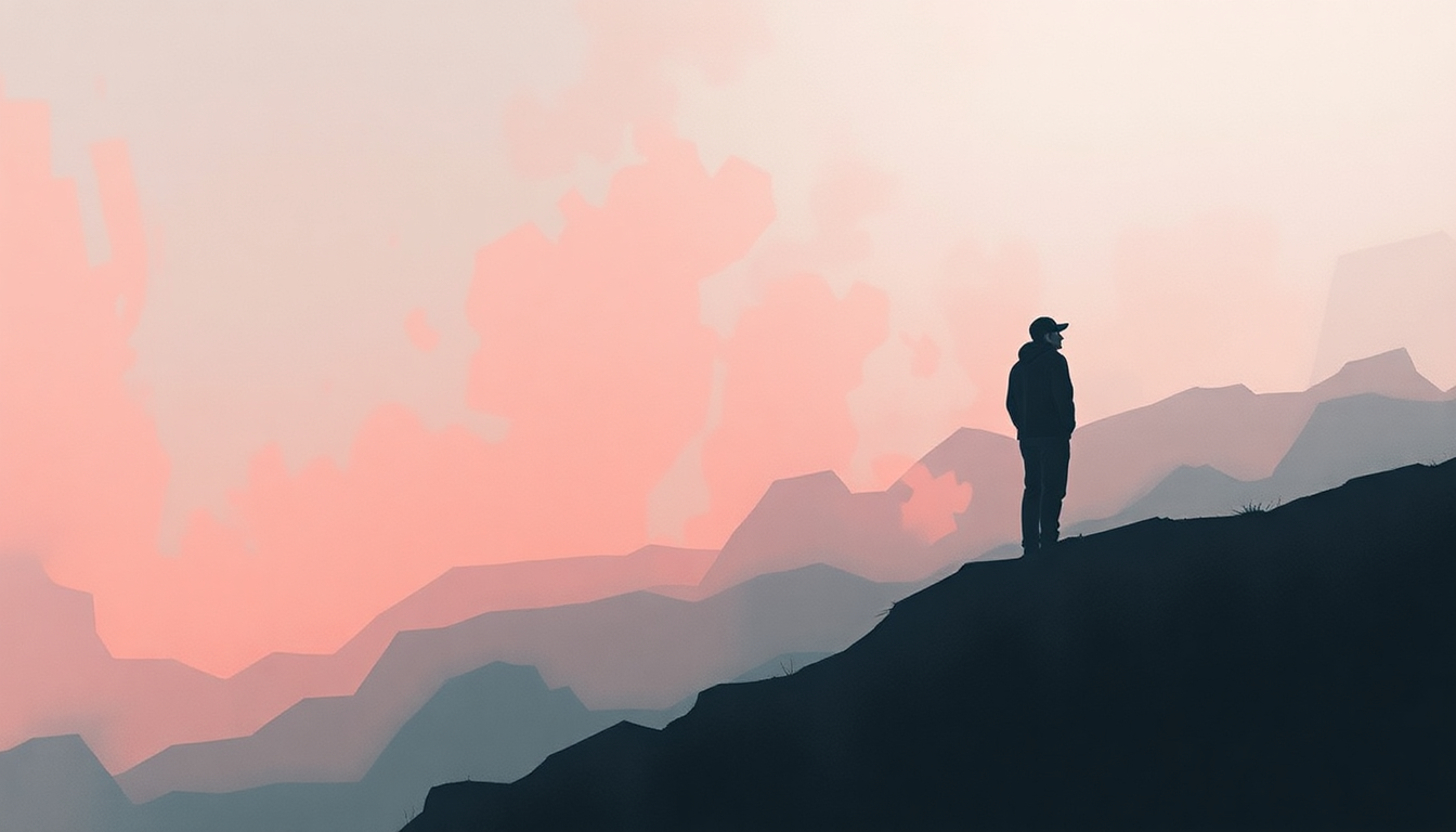 Fan-driven abstract illustration evoking the emotional arc of 25 to Life by Eminem