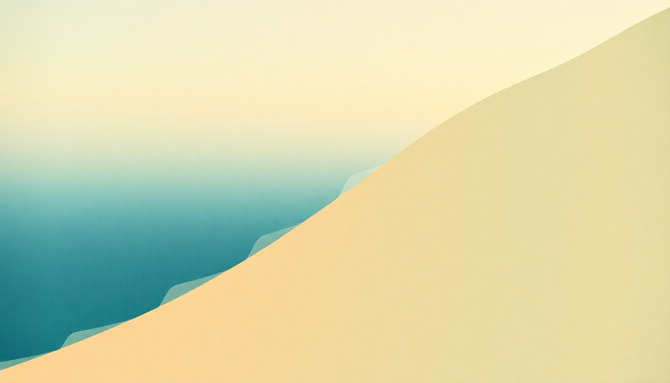 Fan-driven abstract illustration evoking the emotional arc of 40 Days by Slowdive