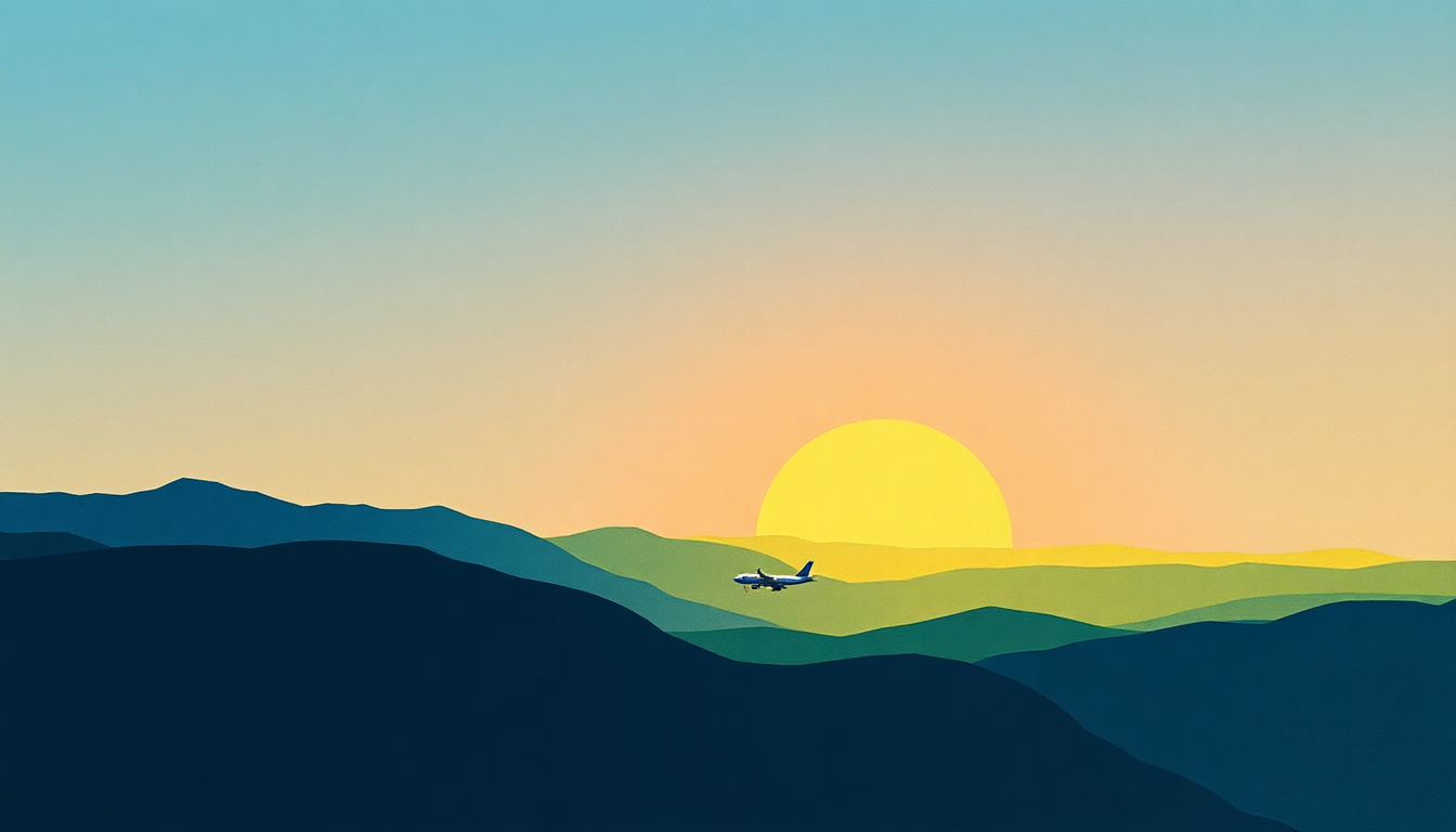 Fan-driven abstract illustration evoking the emotional arc of 500 Miles High by Chick Corea