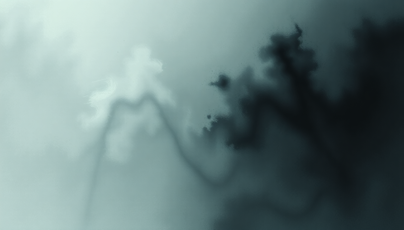 Fan-driven abstract illustration evoking the emotional arc of 666 ʇ by Bon Iver