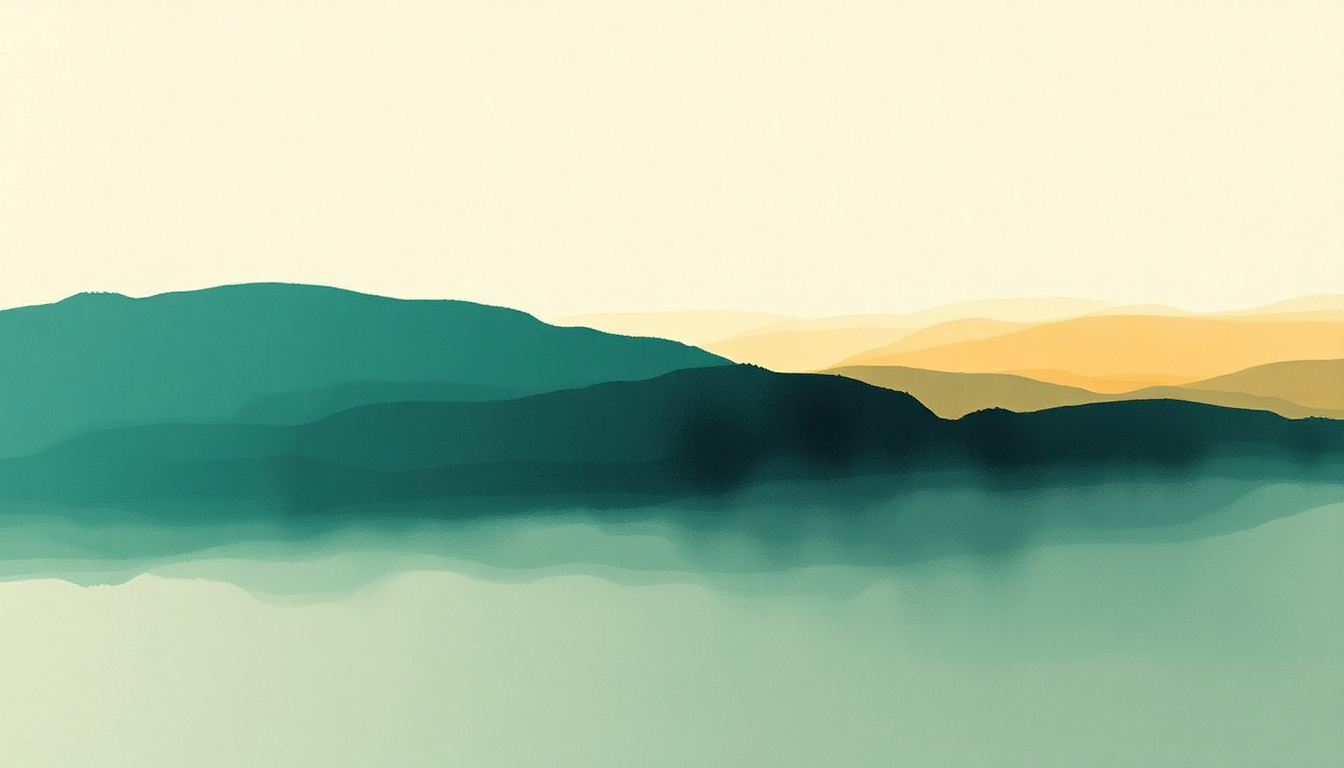 Fan-driven abstract illustration evoking the emotional arc of 715 - CR∑∑KS by Bon Iver
