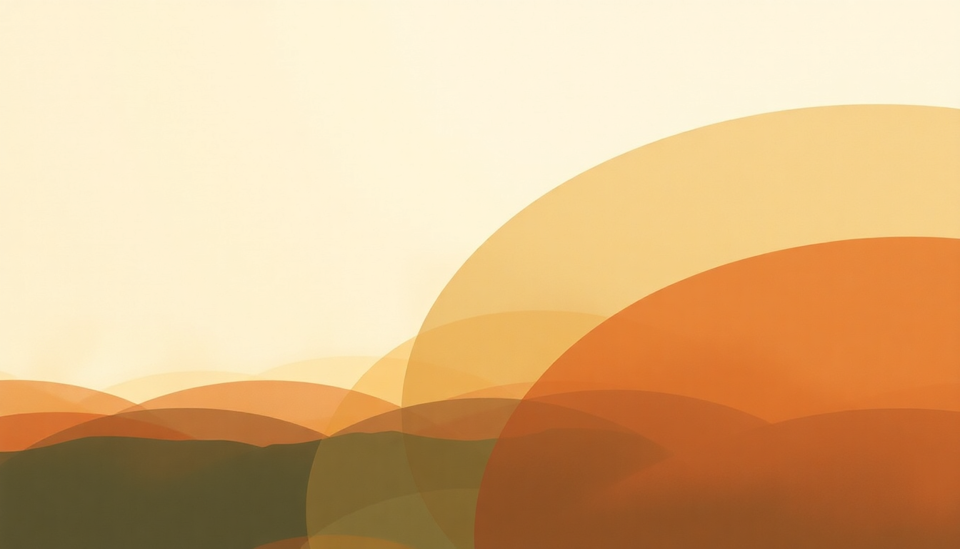 Fan-driven abstract illustration evoking the emotional arc of 8 (circle) by Bon Iver