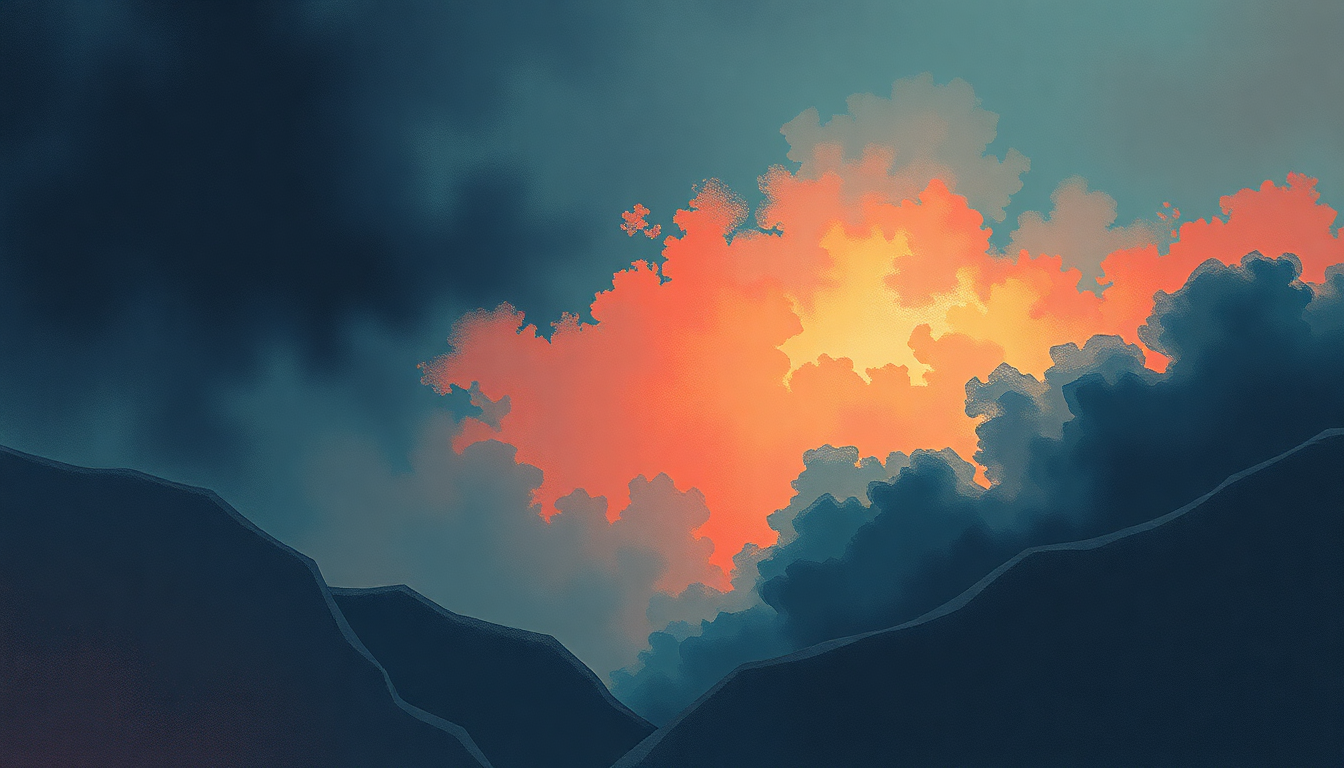 Fan-driven abstract illustration evoking the emotional arc of 90210 by Travis Scott