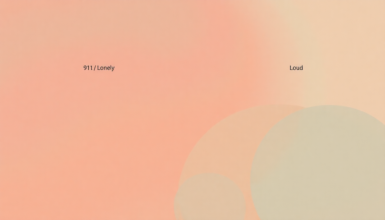 Fan-driven abstract illustration evoking the emotional arc of 911 / Mr. Lonely by Tyler, the Creator