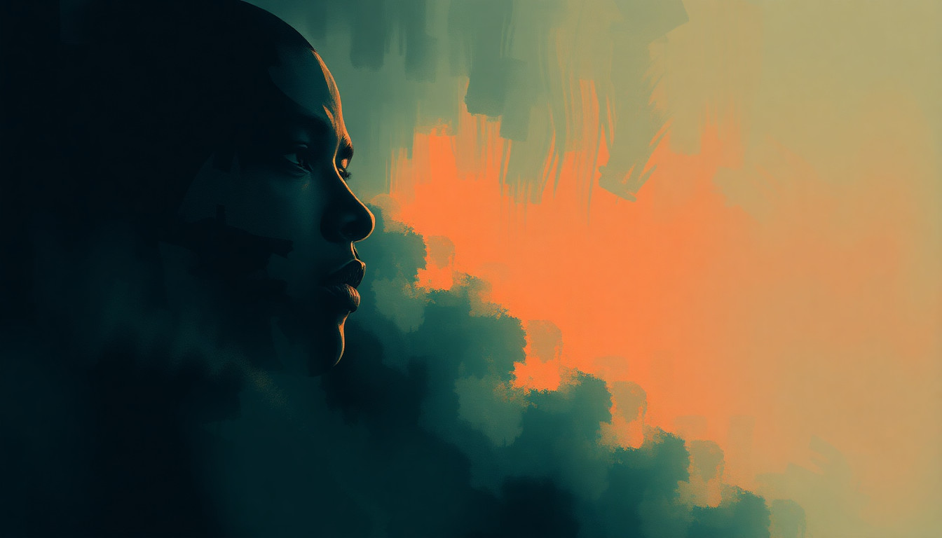 Fan-driven abstract illustration evoking the emotional arc of 99 Problems by Jay Z