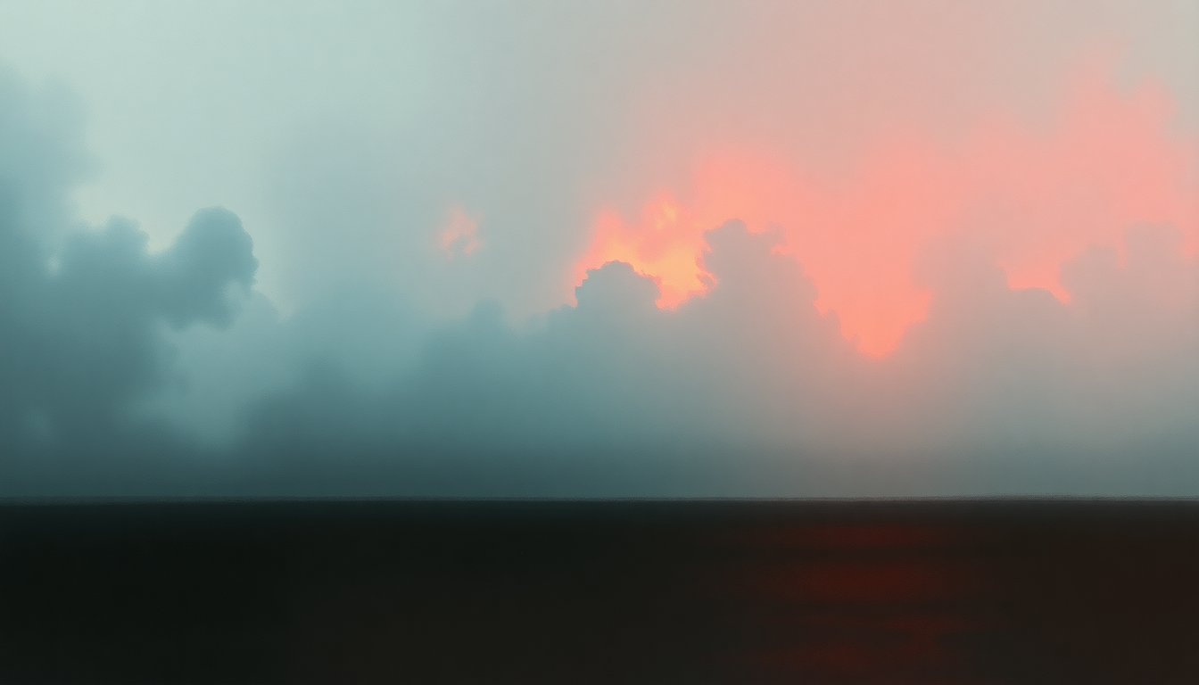 Fan-driven abstract illustration evoking the emotional arc of A&W by Lana Del Rey