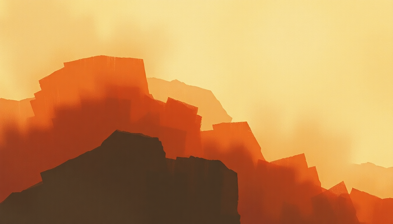 Fan-driven abstract illustration evoking the emotional arc of A Child's Claim to Fame by Buffalo Springfield