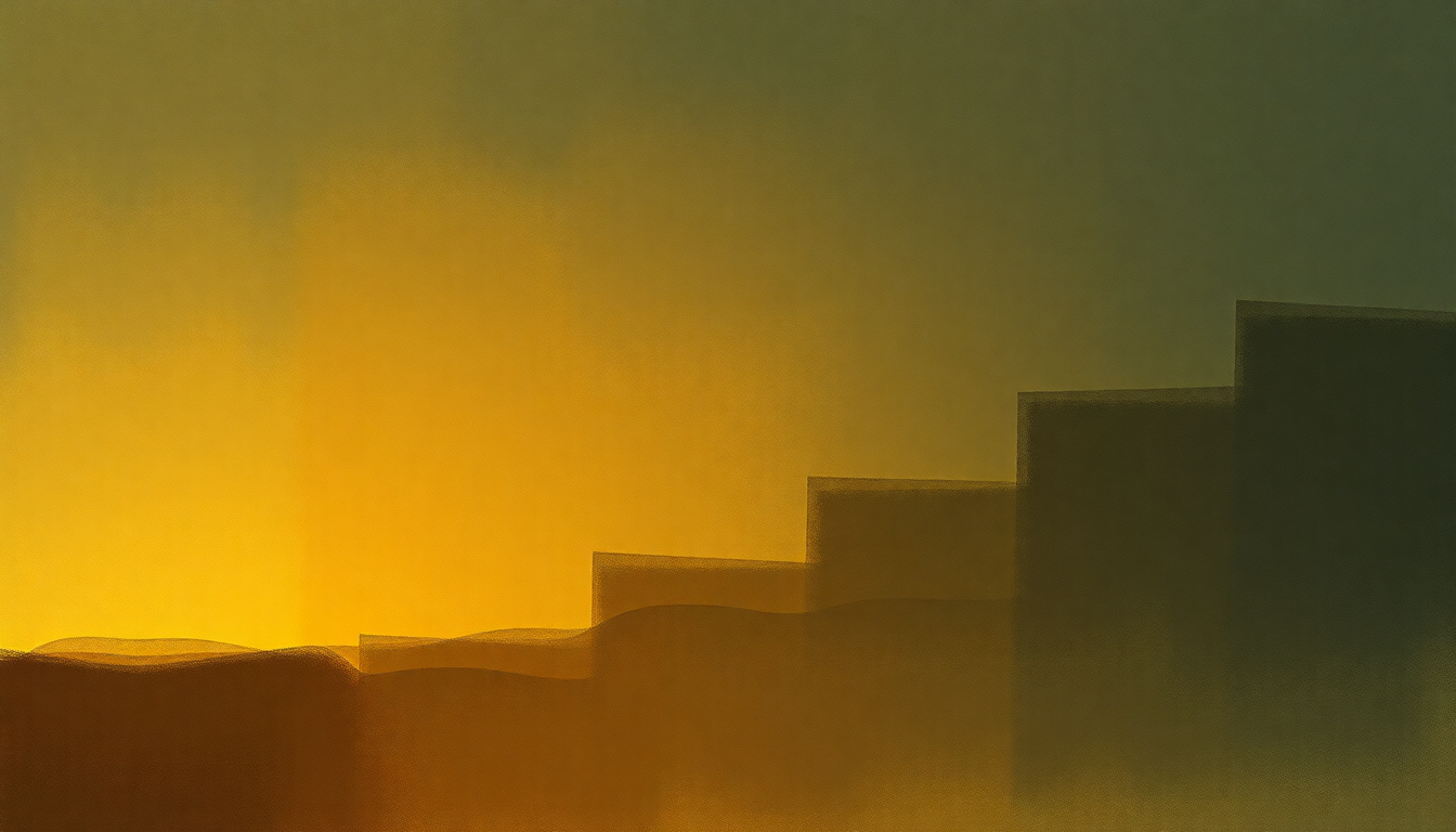 Fan-driven abstract illustration evoking the emotional arc of A Hard Rain's a-Gonna Fall by Bob Dylan