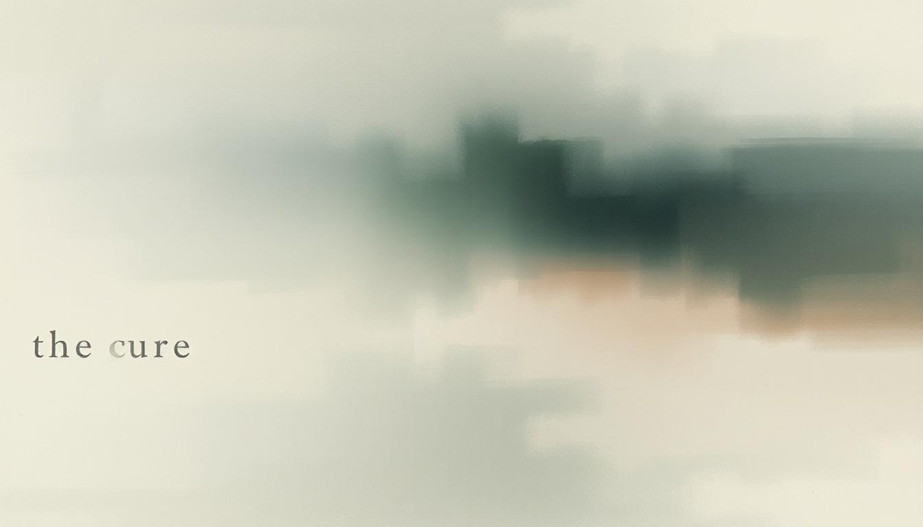 Fan-driven abstract illustration evoking the emotional arc of A Letter to Elise by The Cure