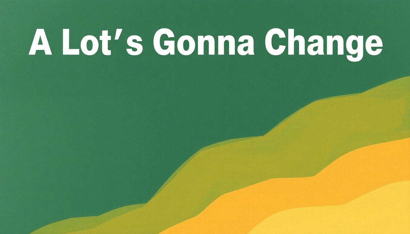 Fan-driven abstract illustration evoking the emotional arc of A Lot's Gonna Change by Weyes Blood