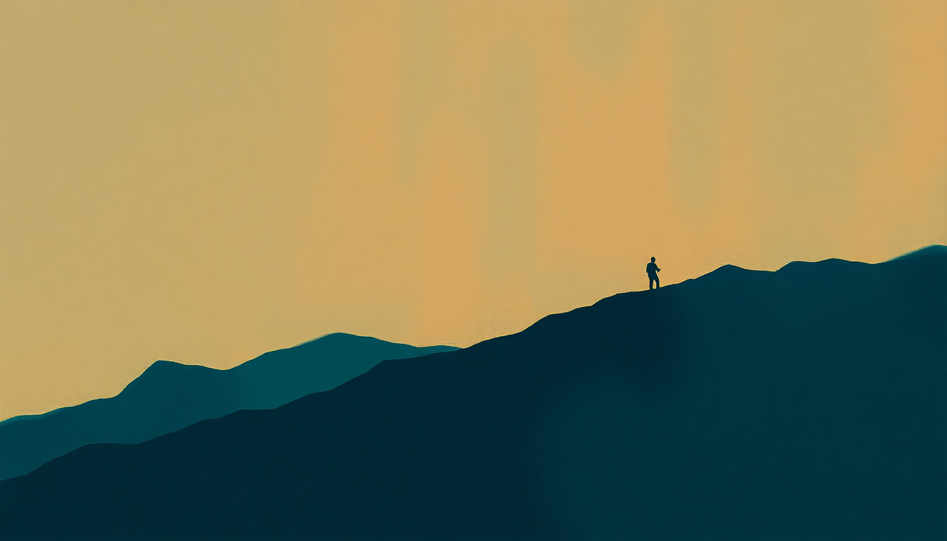 Fan-driven abstract illustration evoking the emotional arc of A Night in Tunisia by Clifford Brown