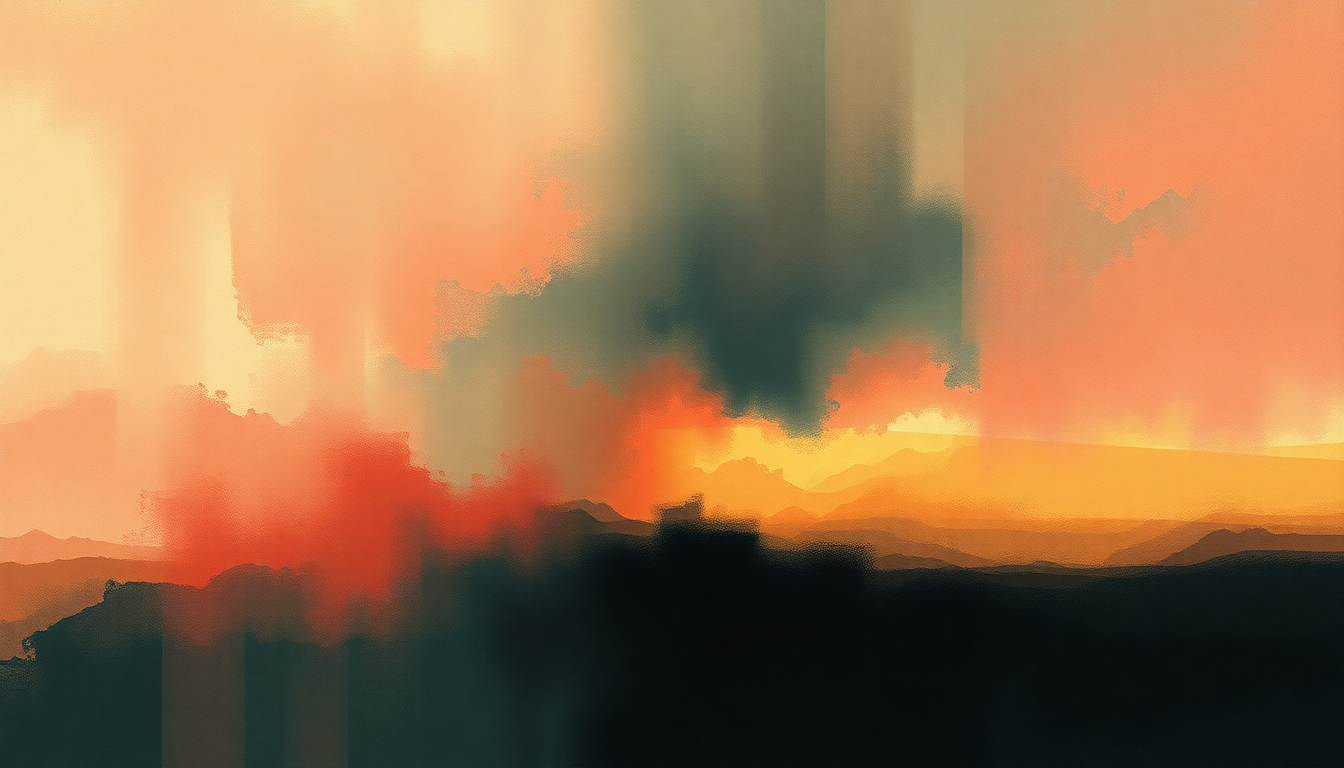 Fan-driven abstract illustration evoking the emotional arc of A Northern Soul by The Verve