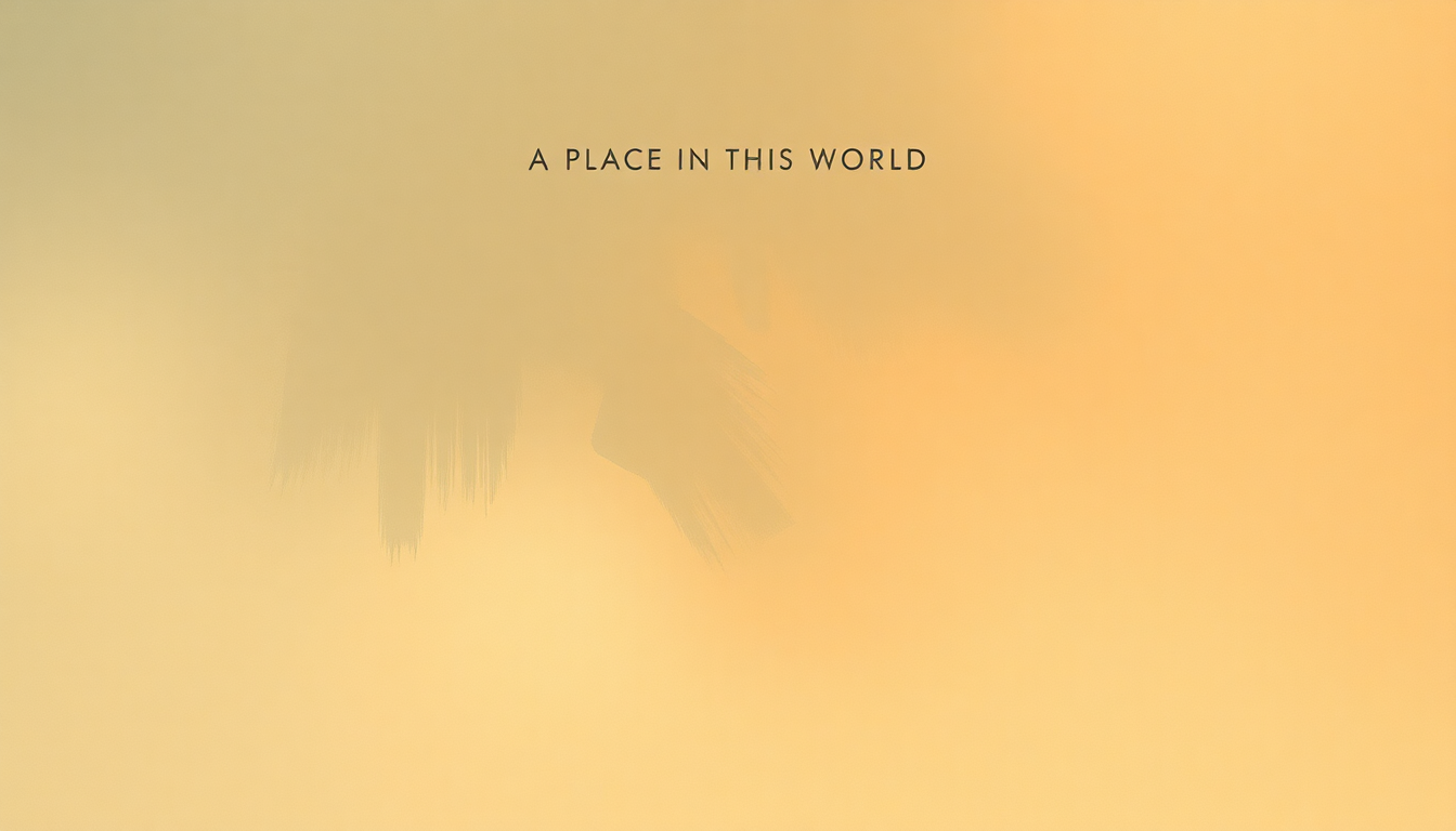 Fan-driven abstract illustration evoking the emotional arc of A Place in This World by Taylor Swift