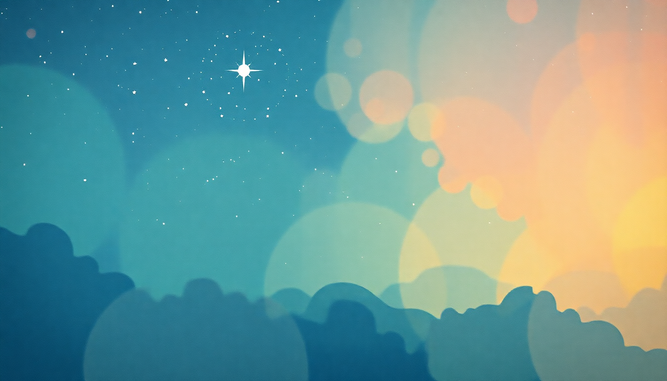 Fan-driven abstract illustration evoking the emotional arc of A Sky Full of Stars by Coldplay
