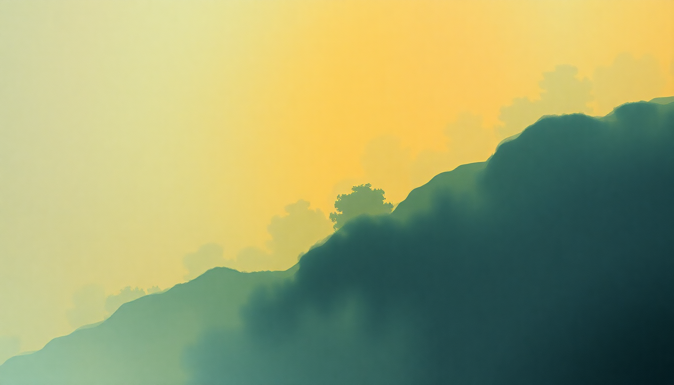 Fan-driven abstract illustration evoking the emotional arc of A Sort of Homecoming by U2