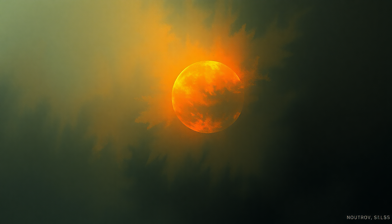 Fan-driven abstract illustration evoking the emotional arc of A Sun That Never Sets by Neurosis