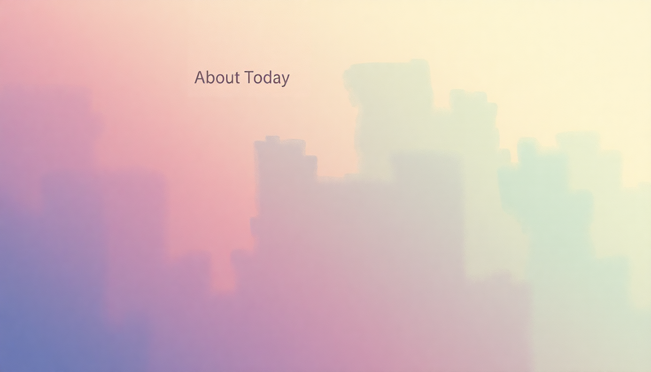 Fan-driven abstract illustration evoking the emotional arc of About Today by The National