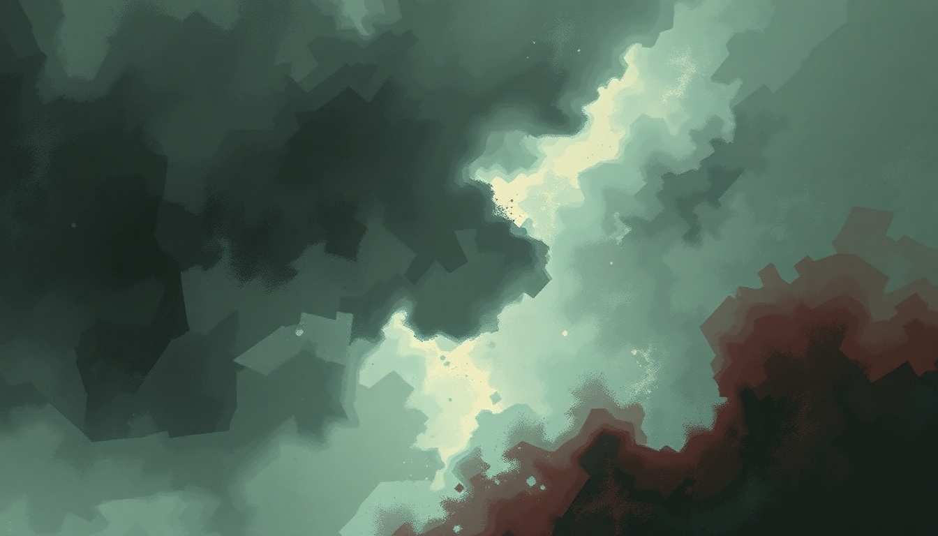 Fan-driven abstract illustration evoking the emotional arc of Abra Cadaver by The Hives