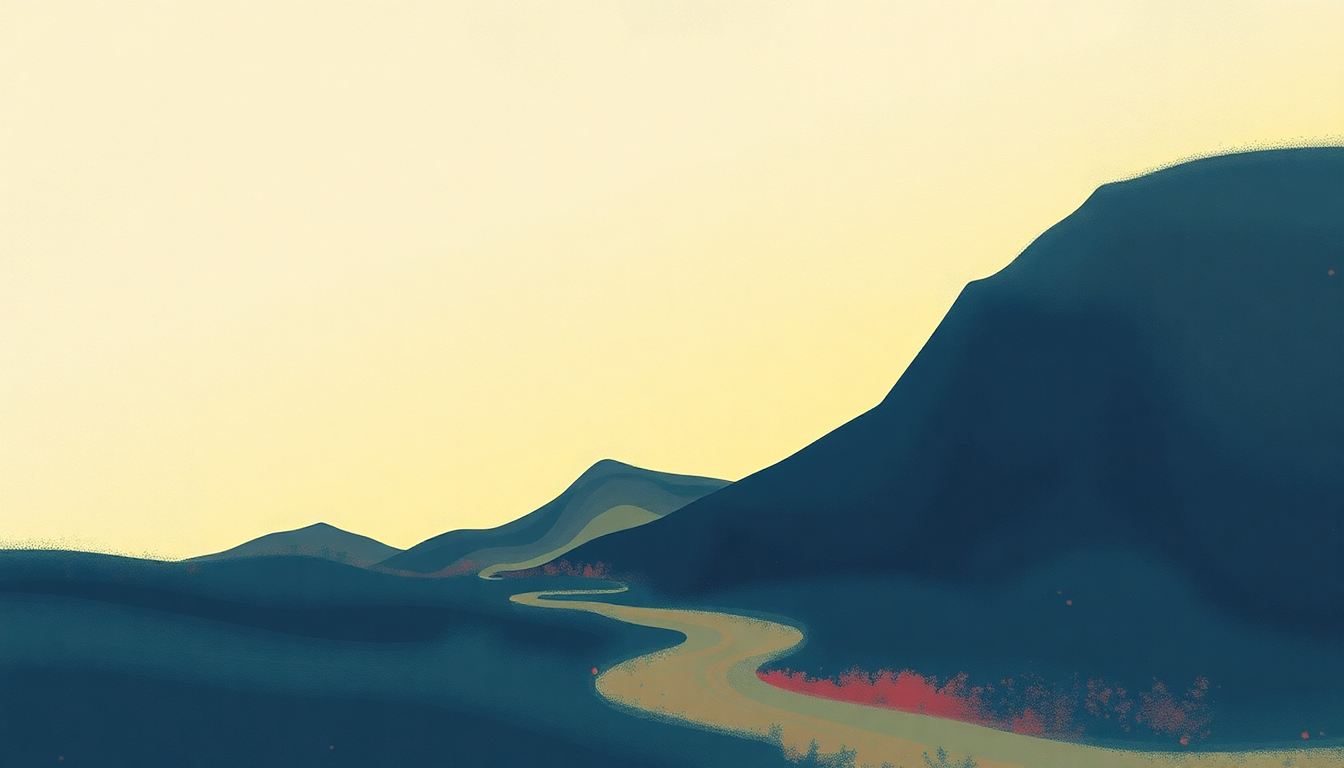 Fan-driven abstract illustration evoking the emotional arc of Accelerate by R.E.M.