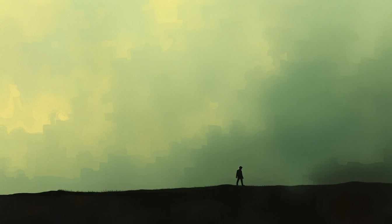 Fan-driven abstract illustration evoking the emotional arc of Achilles Last Stand by Led Zeppelin