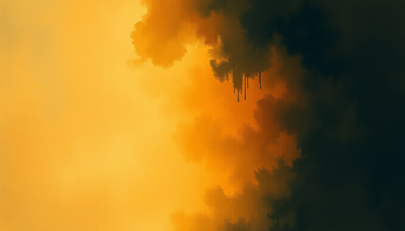 Fan-driven abstract illustration evoking the emotional arc of Acknowledgement by John Coltrane