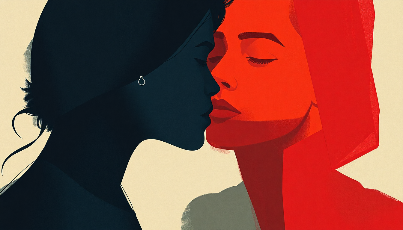 Fan-driven abstract illustration evoking the emotional arc of Acquainted by The Weeknd