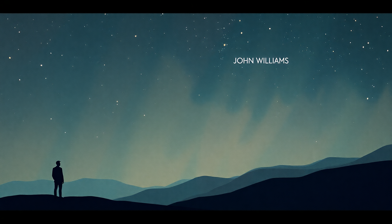 Fan-driven abstract illustration evoking the emotional arc of Across the Stars by John Williams