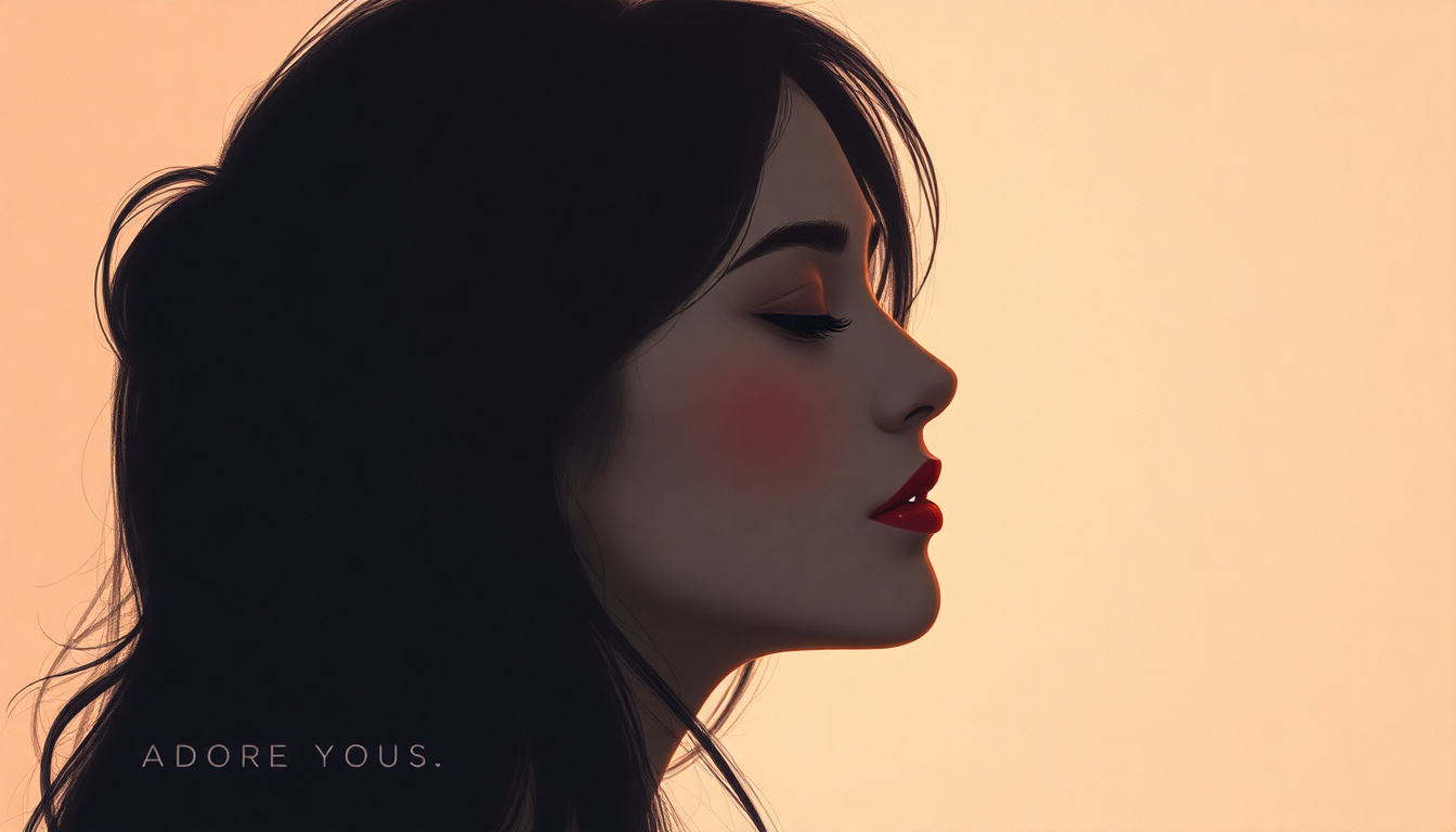 Fan-driven abstract illustration evoking the emotional arc of Adore You by Miley Cyrus