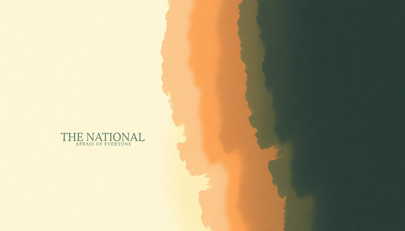 Fan-driven abstract illustration evoking the emotional arc of Afraid of Everyone by The National