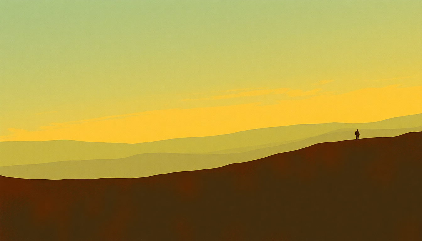 Fan-driven abstract illustration evoking the emotional arc of Africa Remembers by Youssou NDour