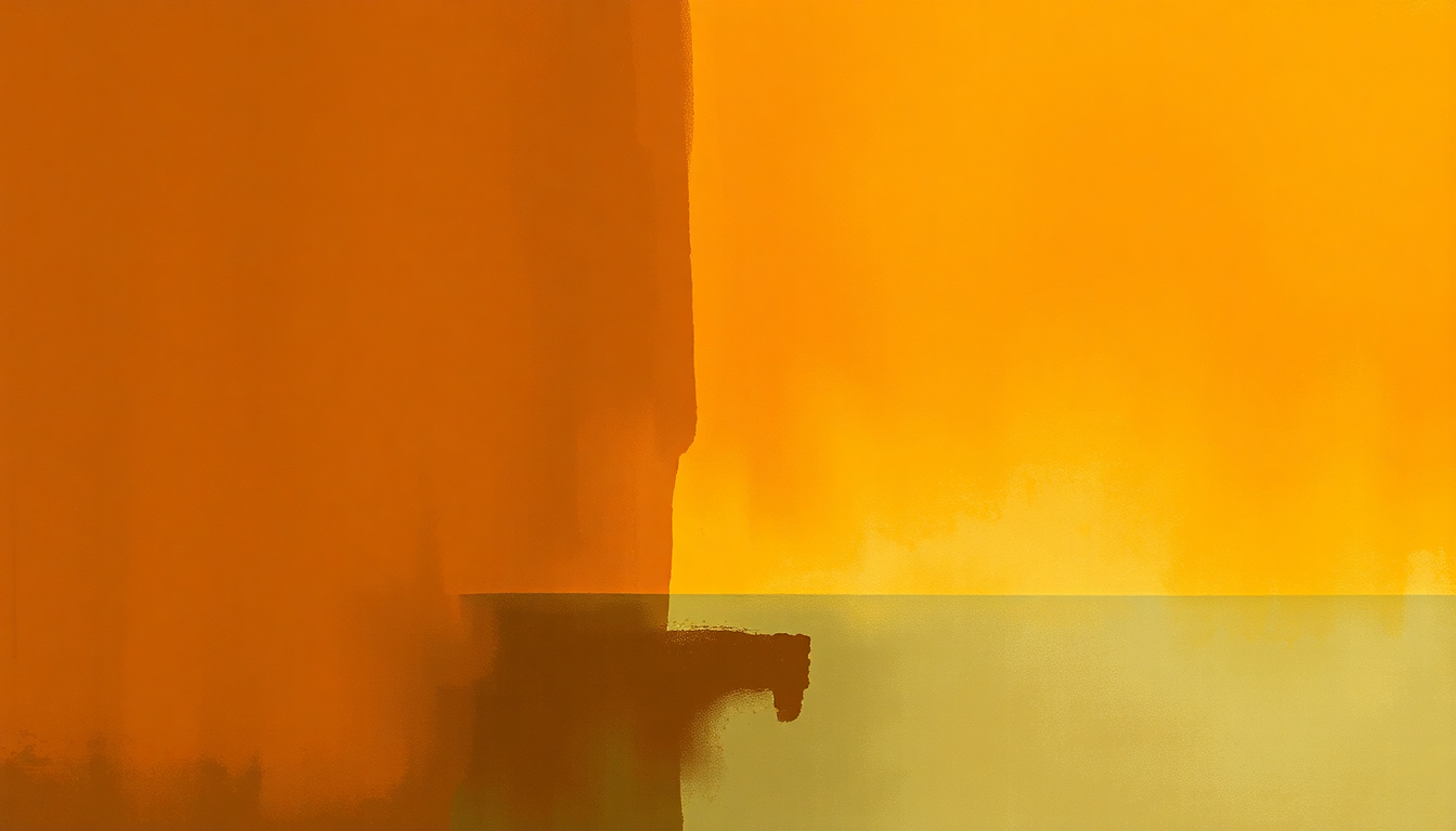 Fan-driven abstract illustration evoking the emotional arc of African Sunset by Miriam Makeba