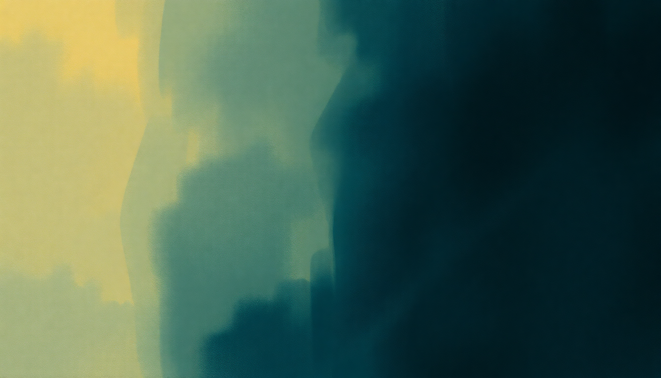 Fan-driven abstract illustration evoking the emotional arc of Afro Blue by John Coltrane