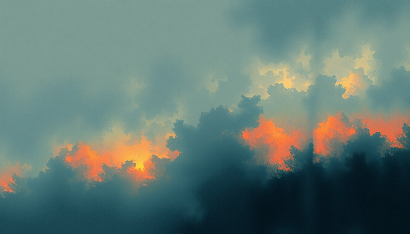 Fan-driven abstract illustration evoking the emotional arc of After Hours by The Weeknd