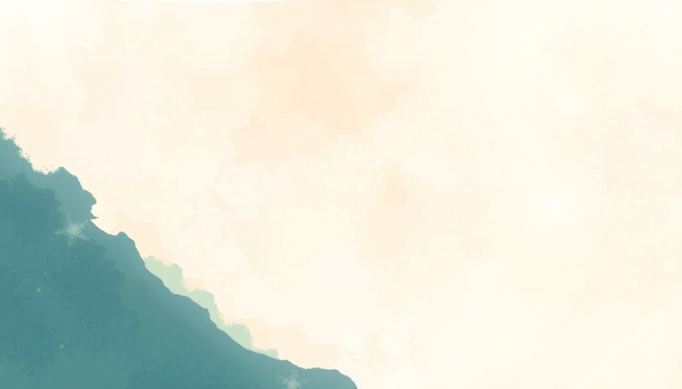 Fan-driven abstract illustration evoking the emotional arc of Aguas de Marco by Joao Gilberto