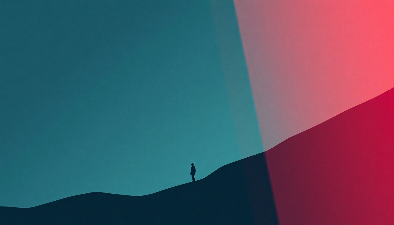 Fan-driven abstract illustration evoking the emotional arc of Ain't Necessarily So by Bronski Beat