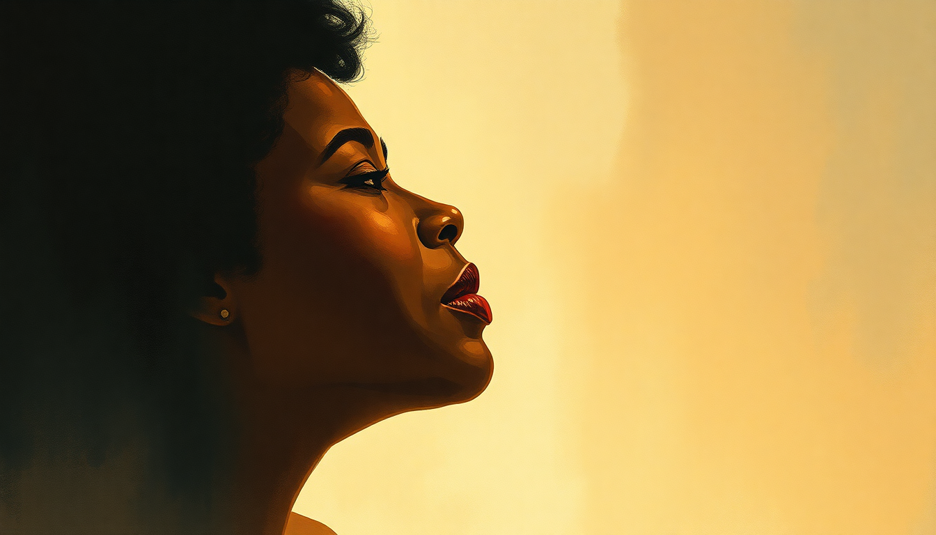 Fan-driven abstract illustration evoking the emotional arc of Ain't No Way by Aretha Franklin