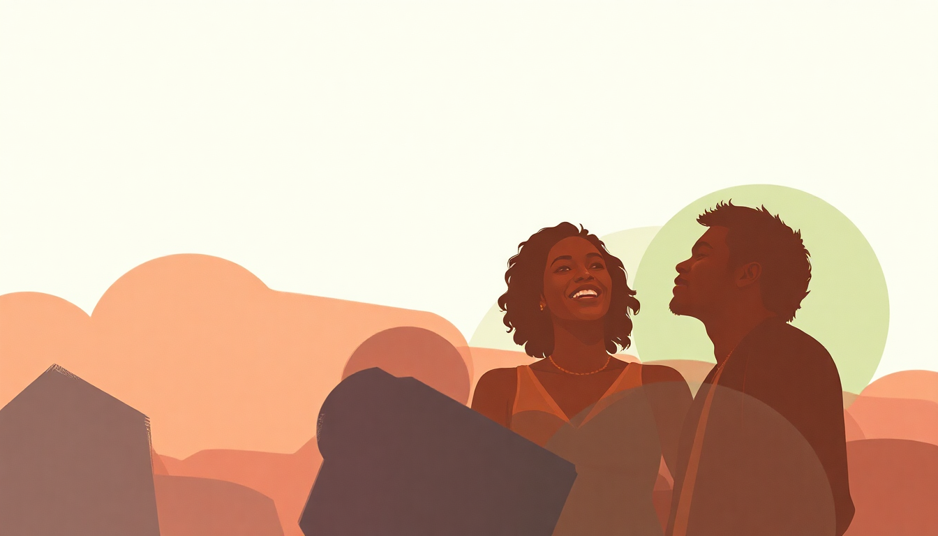 Fan-driven abstract illustration evoking the emotional arc of Ain't No Woman (Like the One I've Got) by The Four Tops
