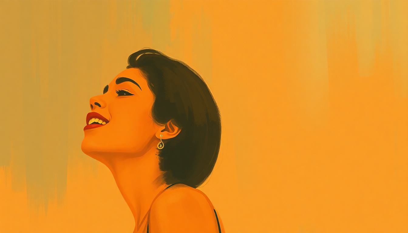 Fan-driven abstract illustration evoking the emotional arc of Ain't Nothing Like the Real Thing by Marvin Gaye