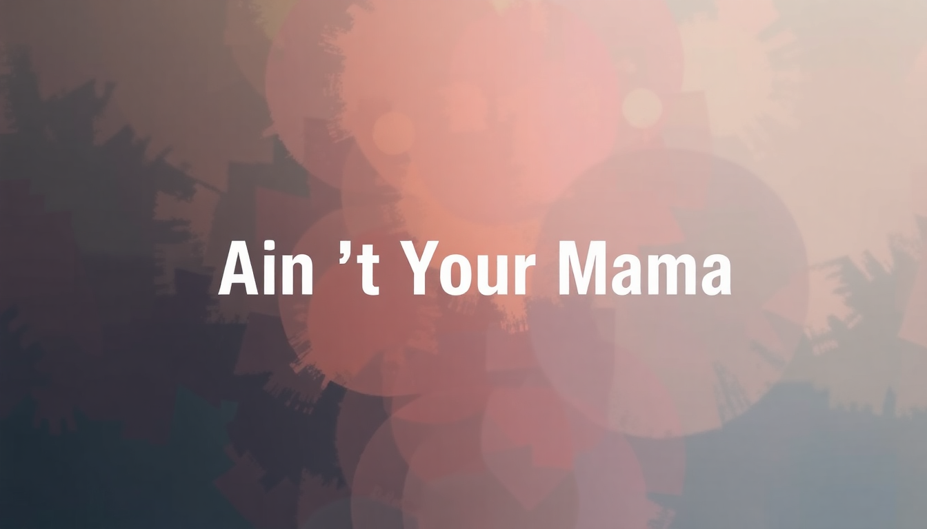 Fan-driven abstract illustration evoking the emotional arc of Ain't Your Mama by Jennifer Lopez