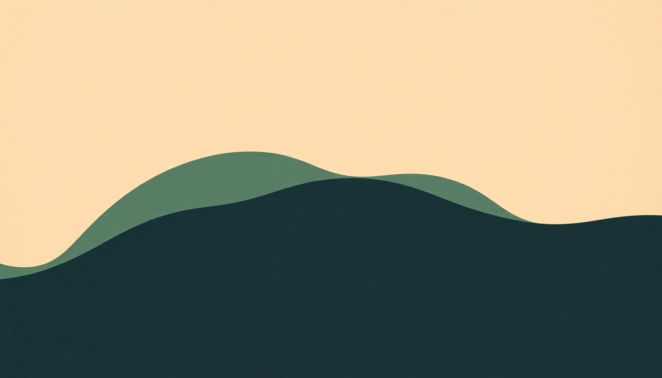 Fan-driven abstract illustration evoking the emotional arc of Air by Talking Heads