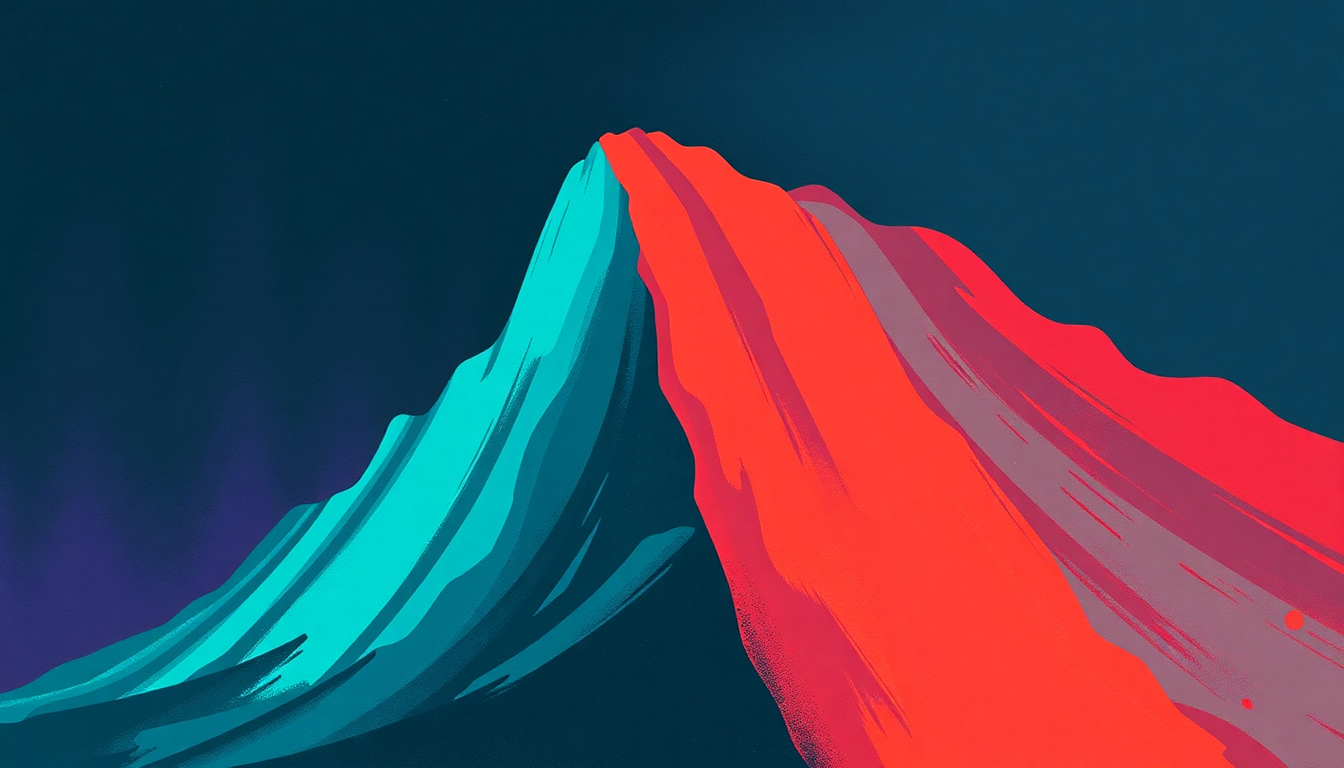 Fan-driven abstract illustration evoking the emotional arc of Alabama Getaway by Grateful Dead