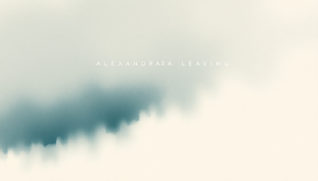 Fan-driven abstract illustration evoking the emotional arc of Alexandra Leaving by Leonard Cohen