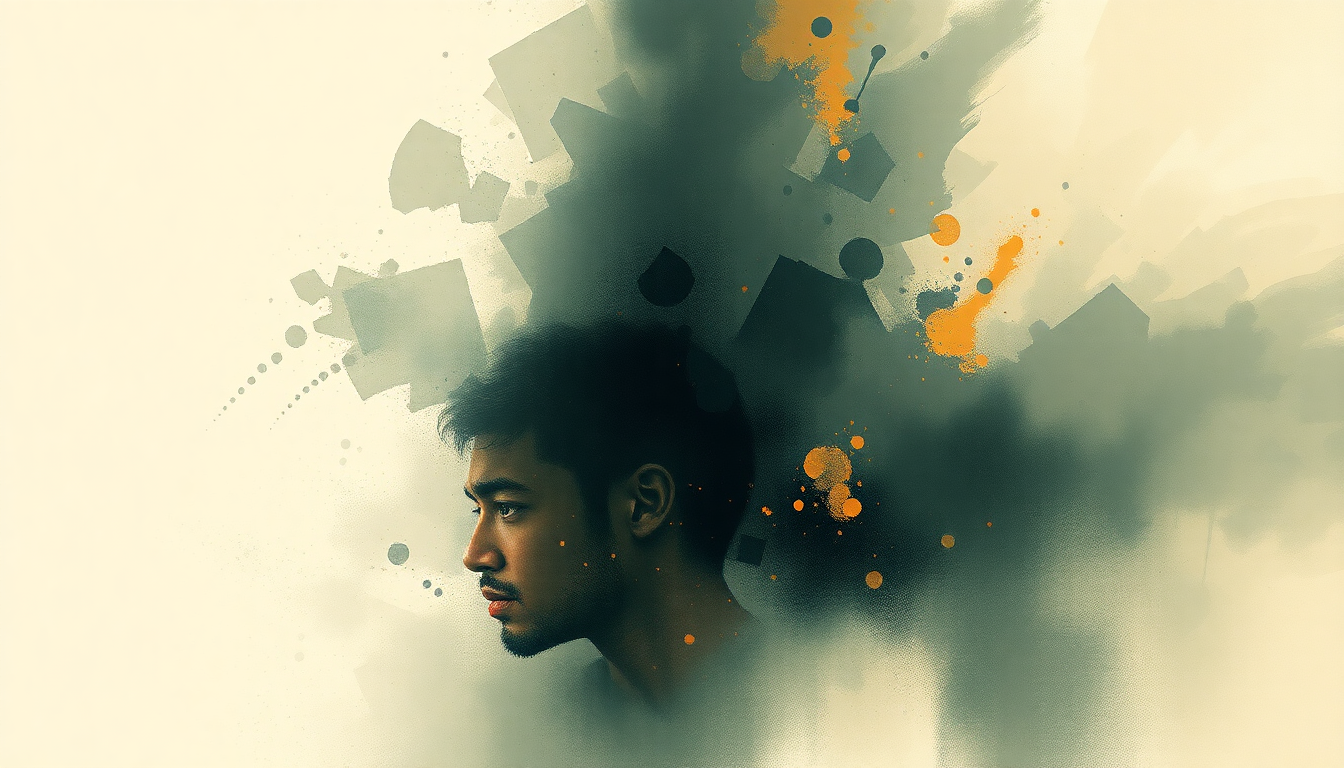 Fan-driven abstract illustration evoking the emotional arc of Algorithm by Childish Gambino