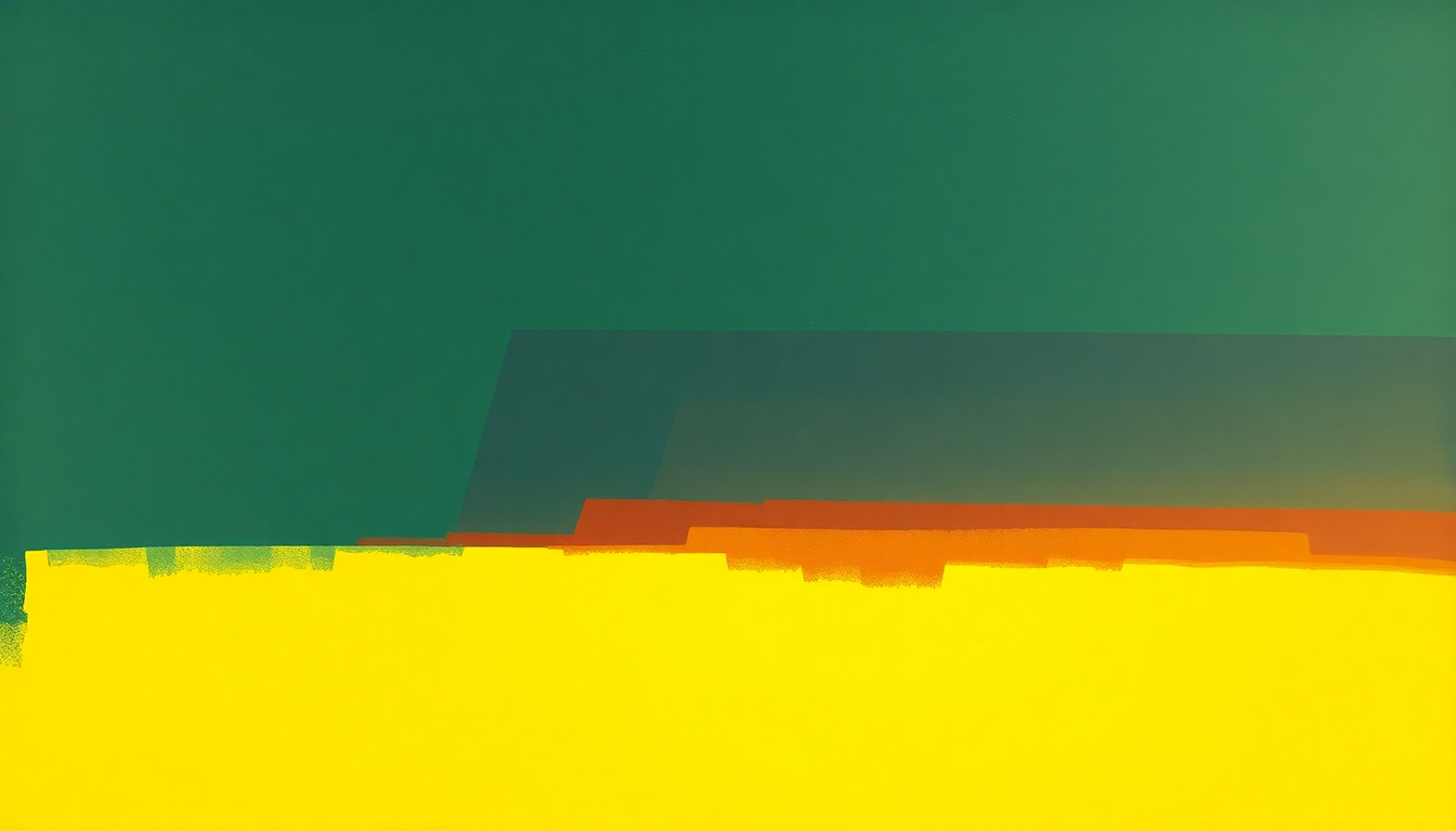 Fan-driven abstract illustration evoking the emotional arc of Alien by The National