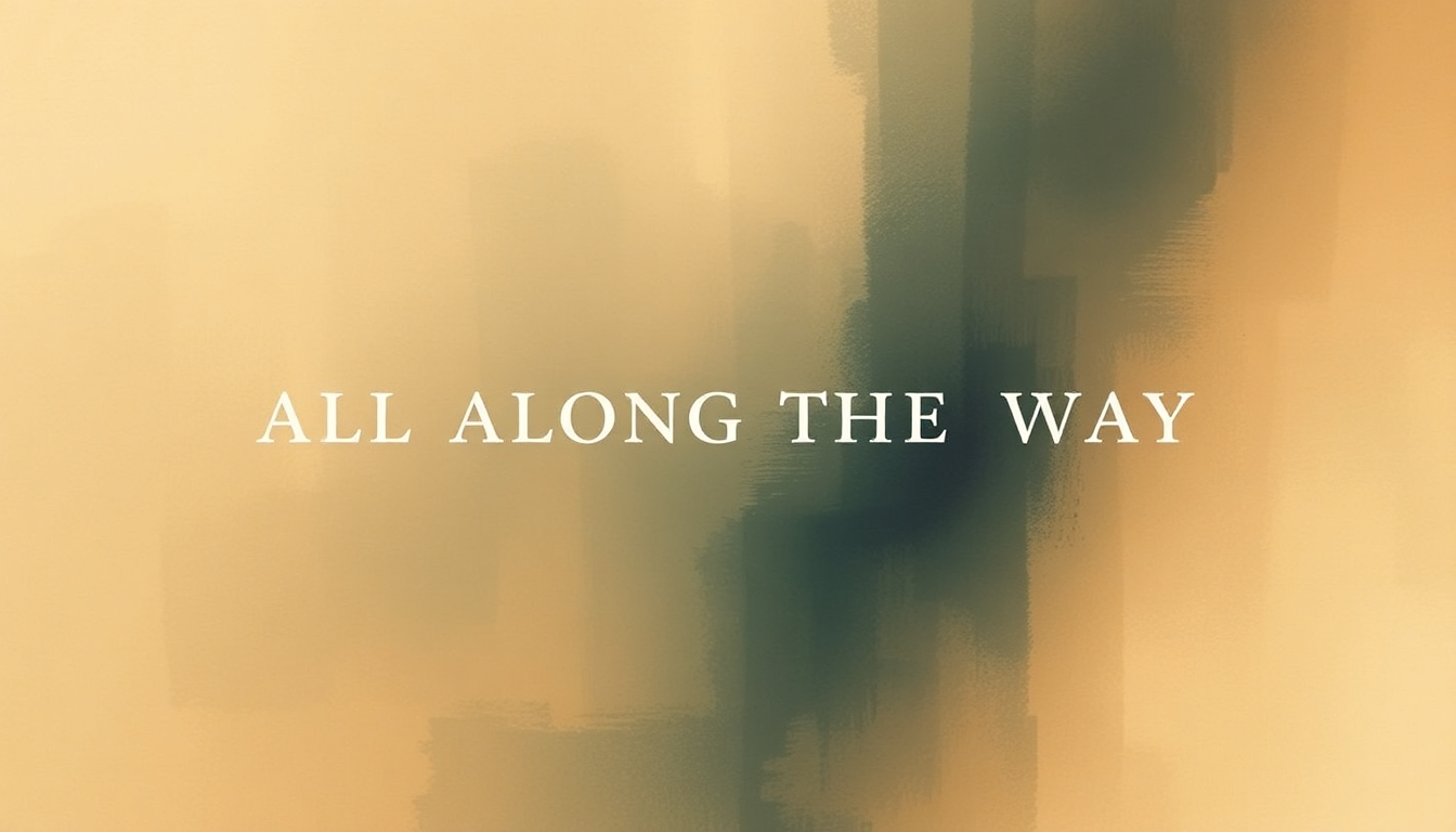 Fan-driven abstract illustration evoking the emotional arc of All Along the Way by Jack White